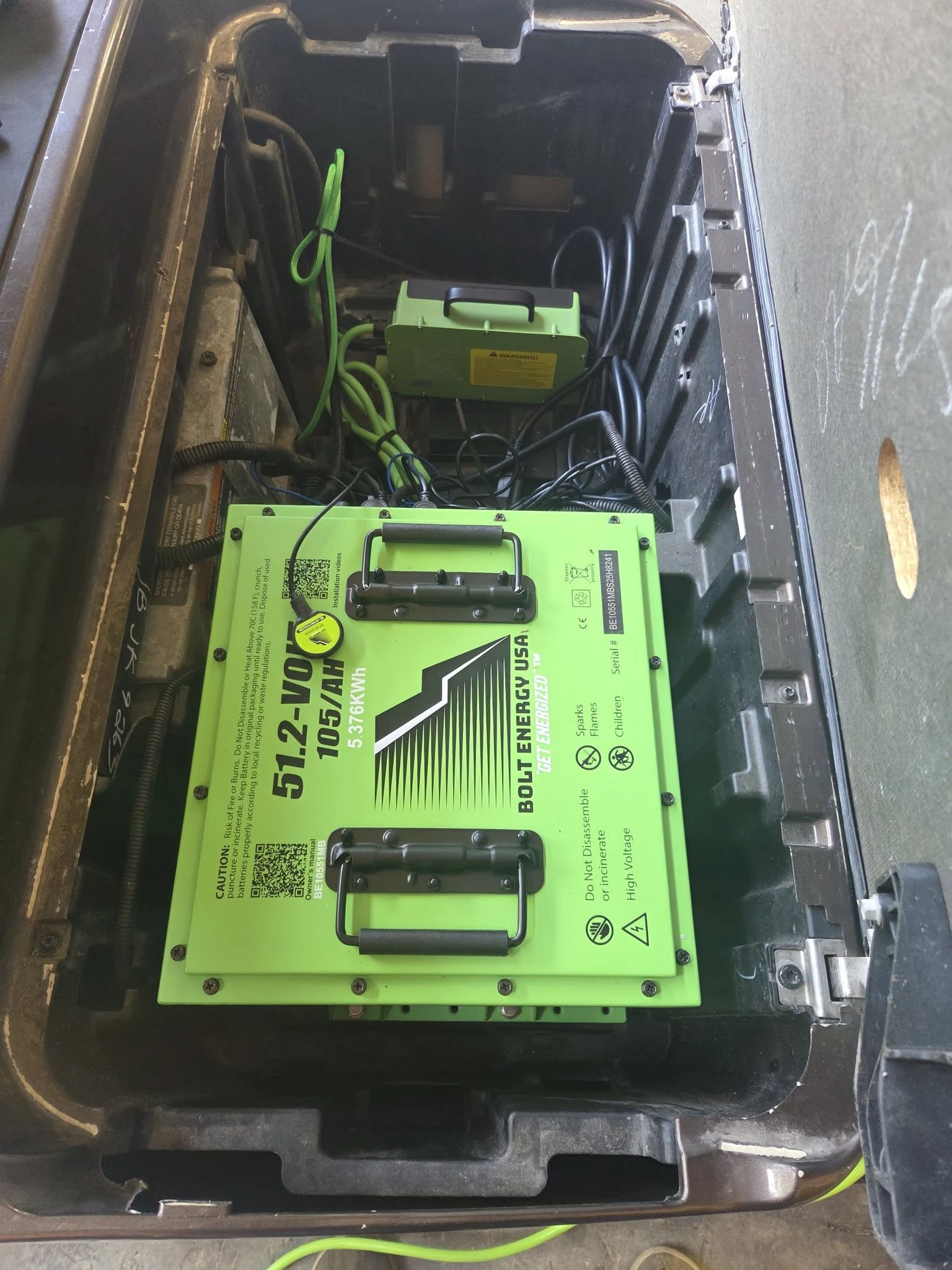 Lithium battery installation